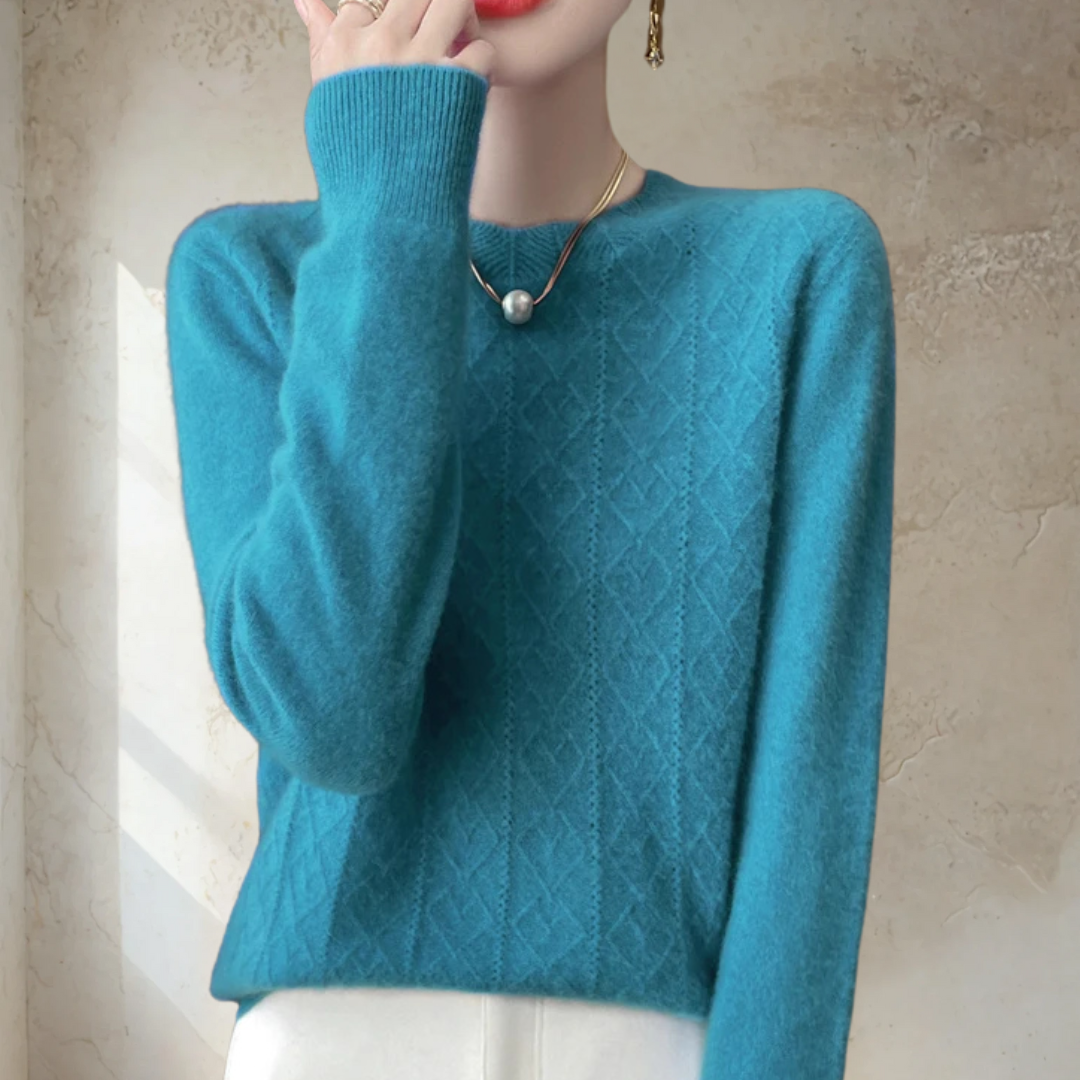 Chic Textured Knit Sweater