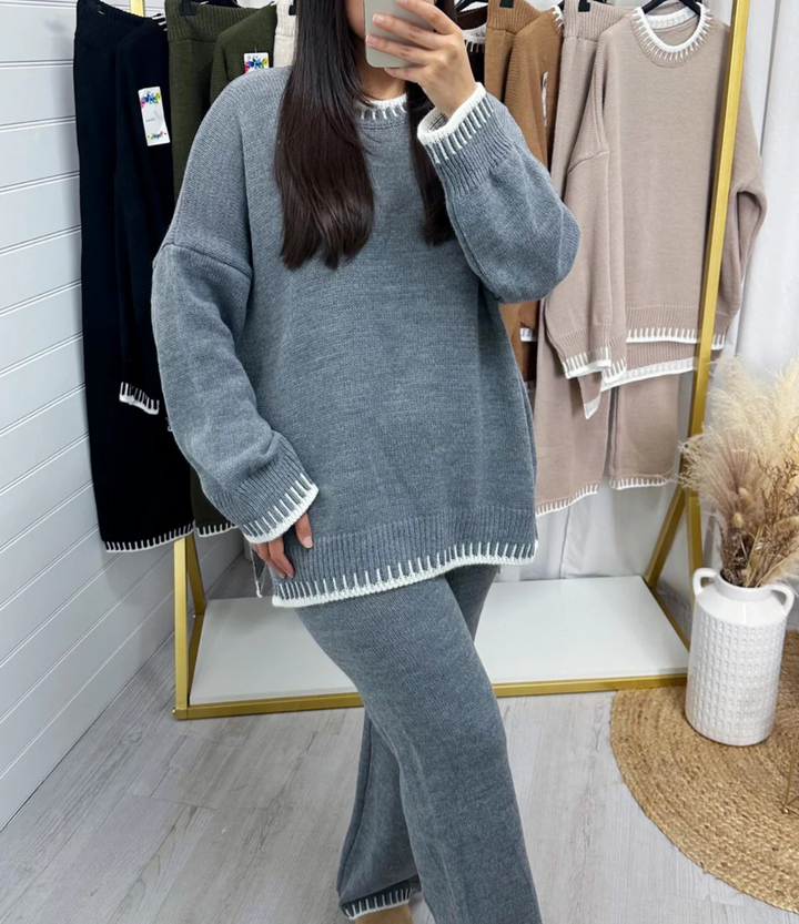 Trendy Chunky Knit Set