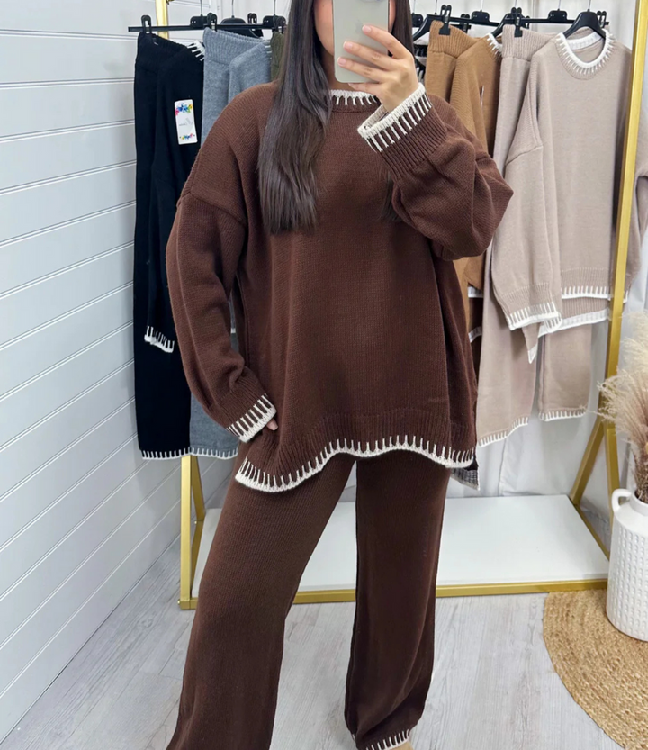 Trendy Chunky Knit Set