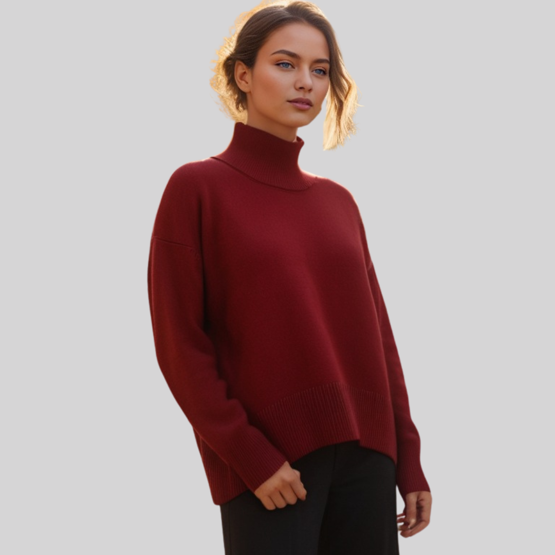 Classic Oversized Turtleneck Sweater