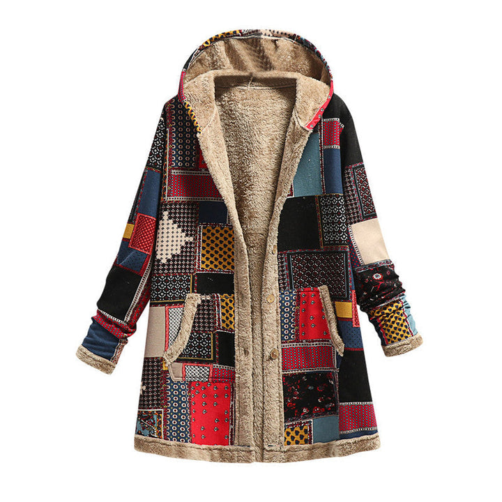 Fleece Patchwork Coat