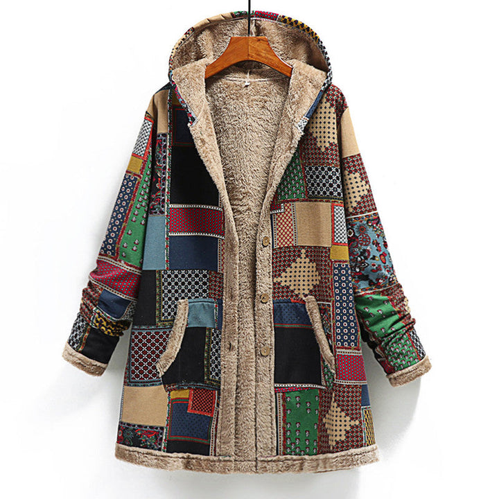 Fleece Patchwork Coat