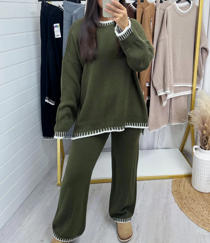 Trendy Chunky Knit Set