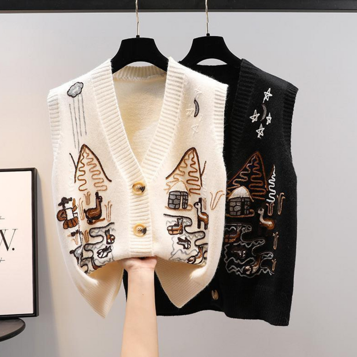 Artistic Knitted Vest