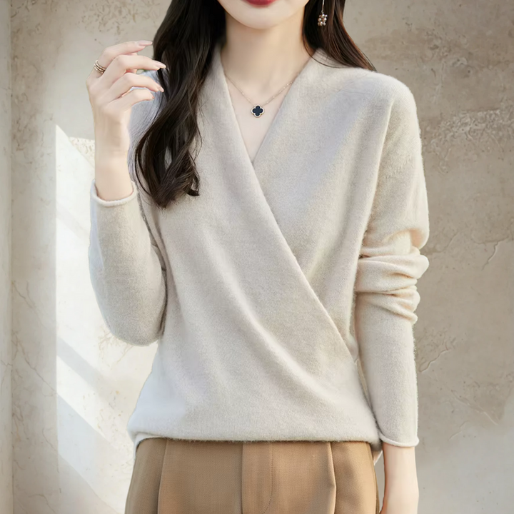 Elegant Wrap Sweater
