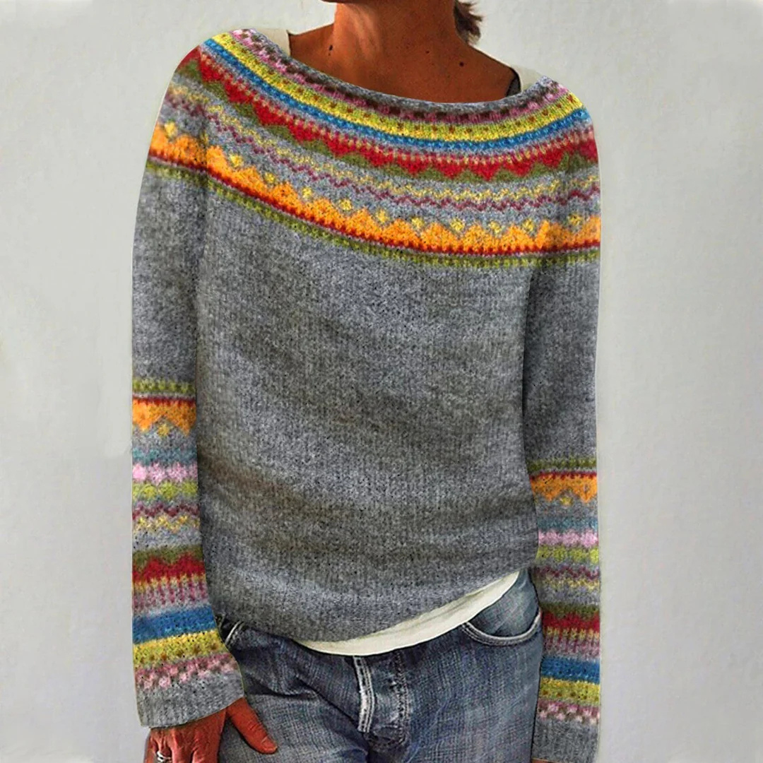 Retro Chic Knit Sweater