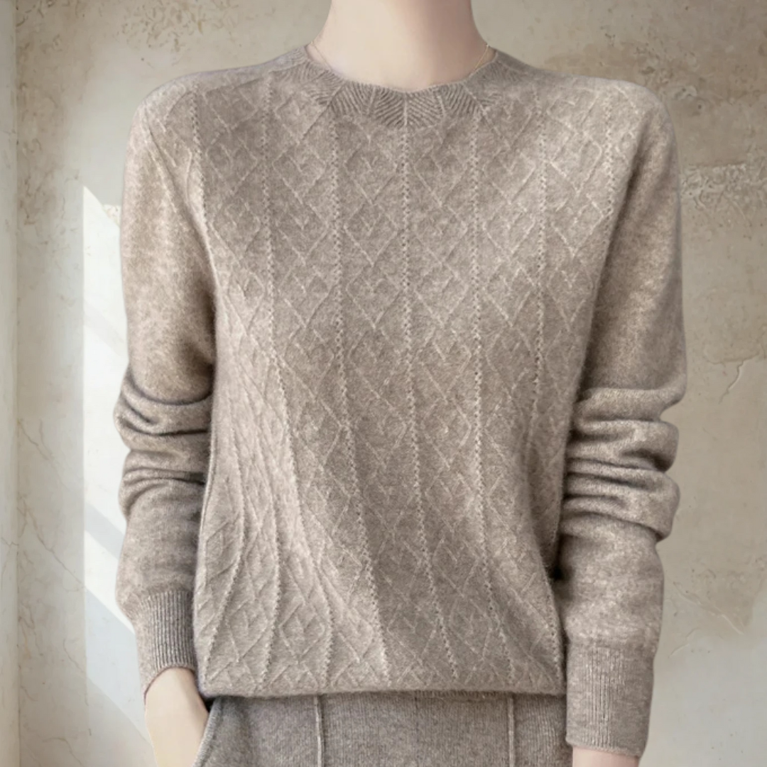Chic Textured Knit Sweater