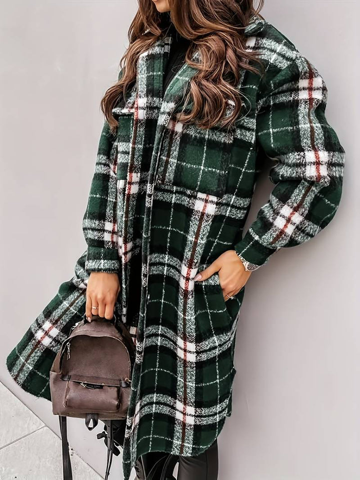Elegant and Versatile Plaid Jacket