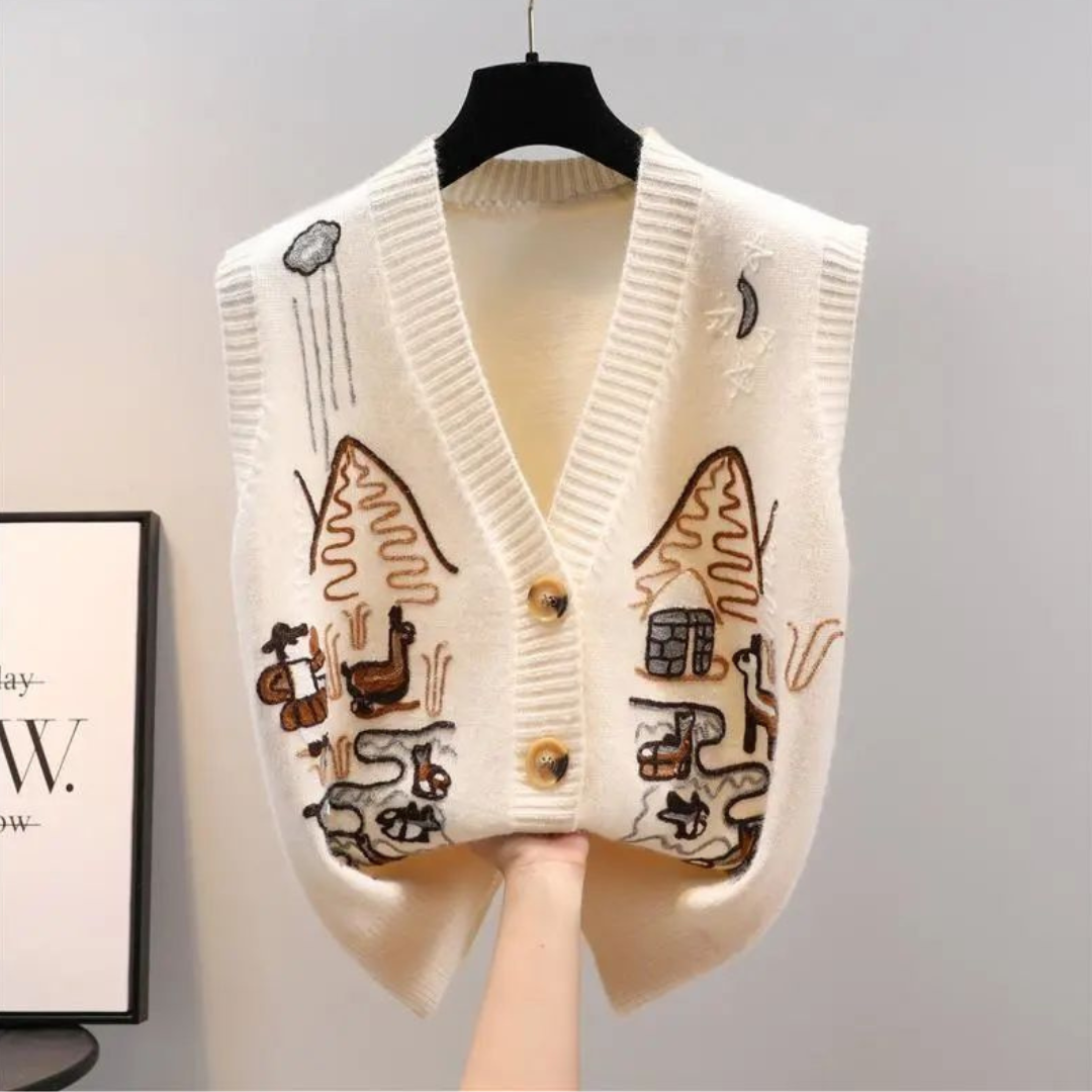 Artistic Knitted Vest