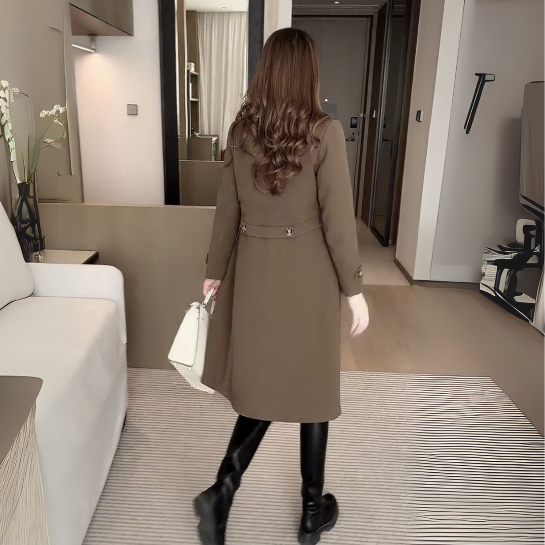 Trench coat with soft inside