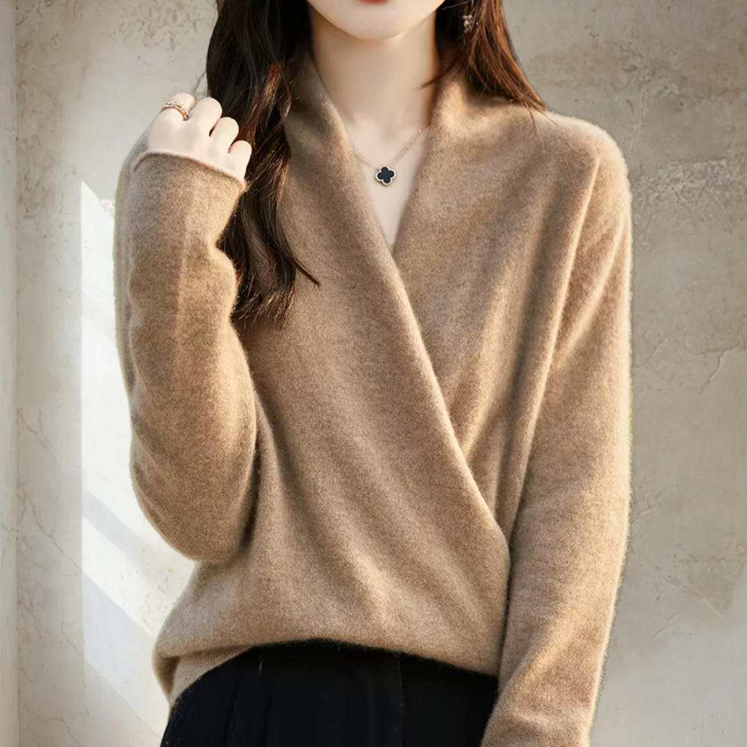 Elegant Wrap Sweater