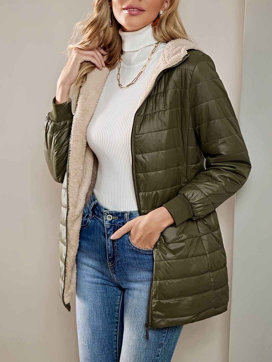 Long waterproof Elegant Coat
