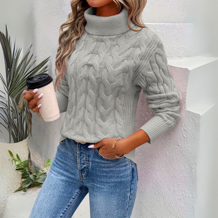 Knitted turtleneck sweater