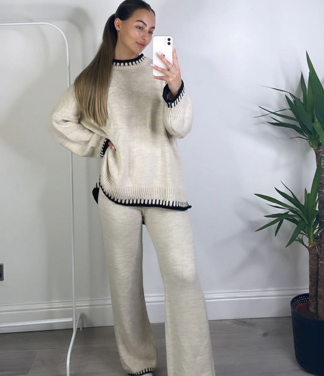 Trendy Chunky Knit Set