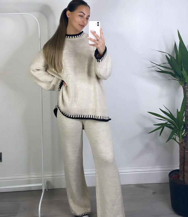 Trendy Chunky Knit Set