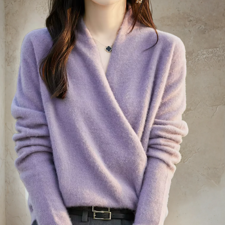 Elegant Wrap Sweater