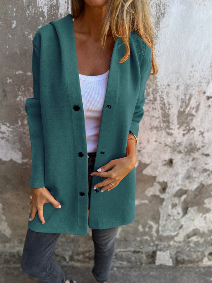 casual hooded cardigan