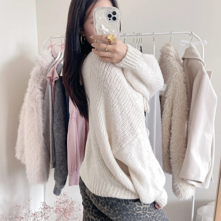 Wool Cardigan with Knotted Details