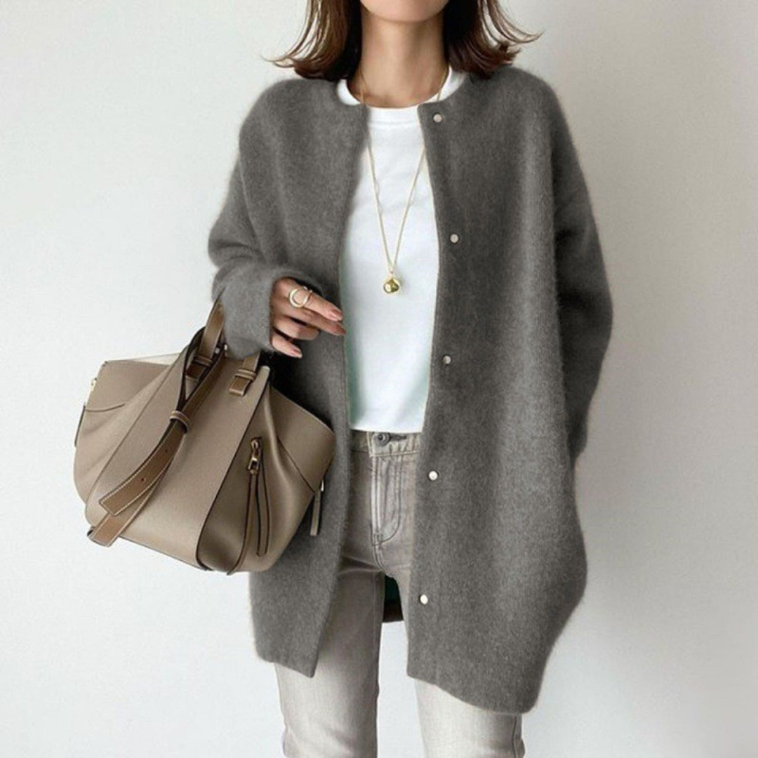 Elegant Cashmere Feel Cardigan