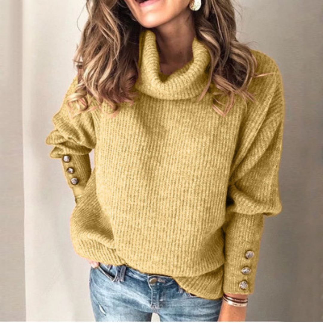 Oversized turtleneck sweatshirt