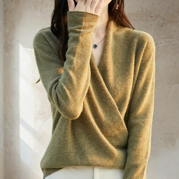 Elegant Wrap Sweater