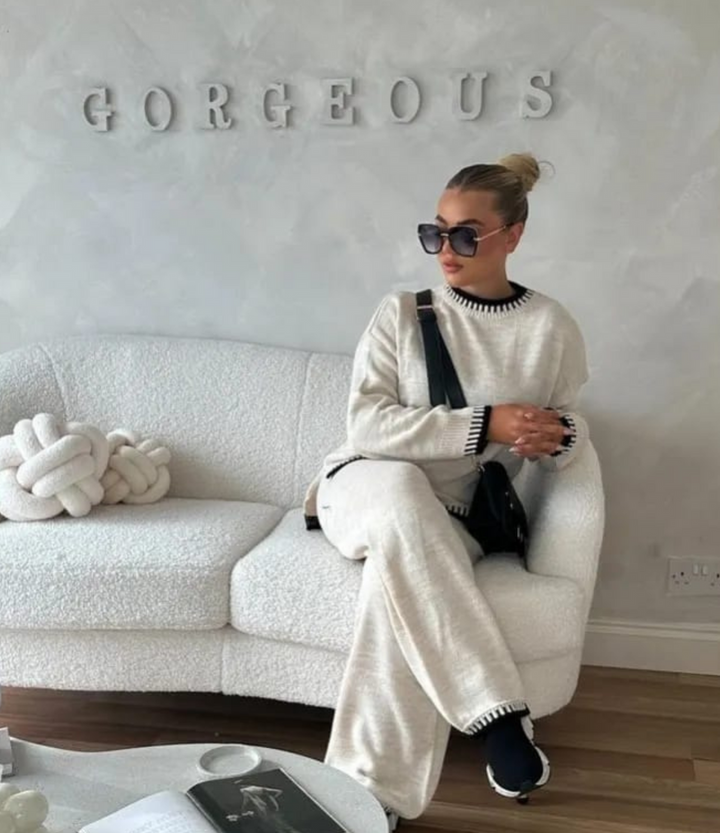 Trendy Chunky Knit Set