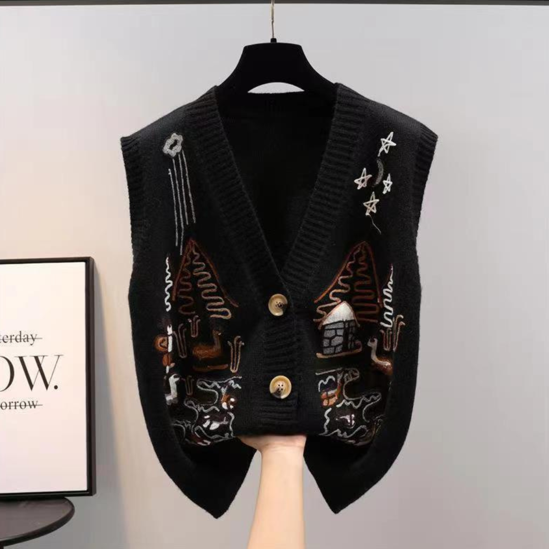 Artistic Knitted Vest