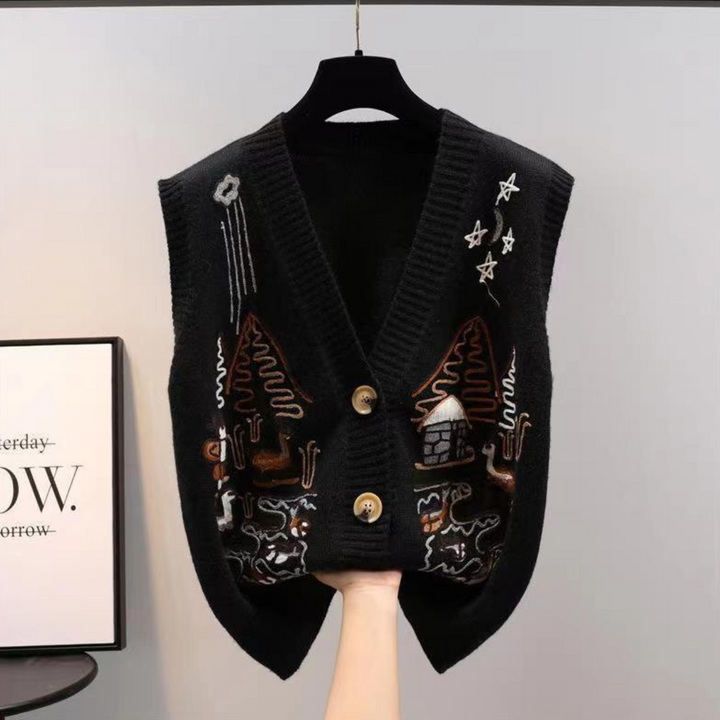 Artistic Knitted Vest
