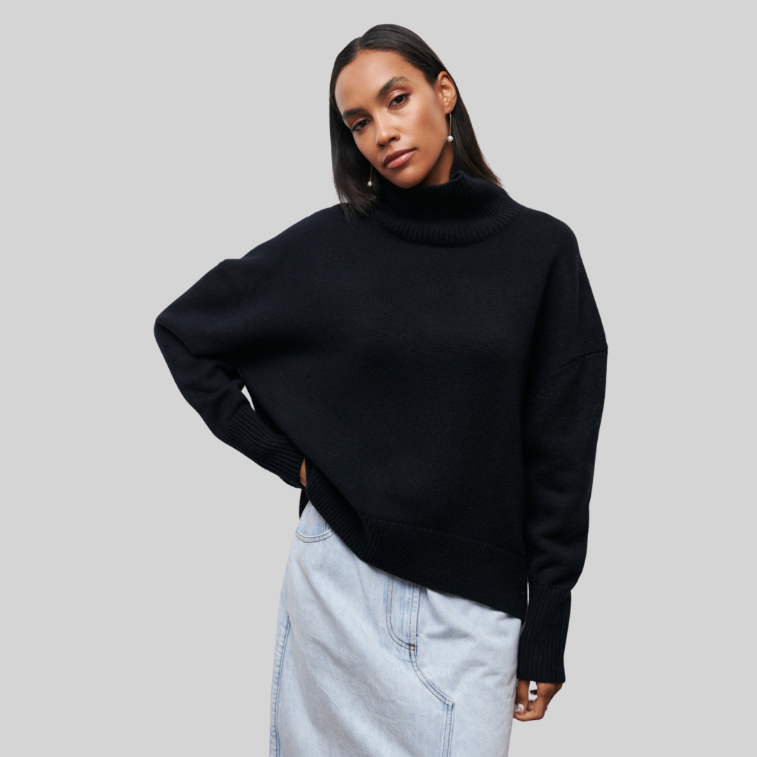 Classic Oversized Turtleneck Sweater