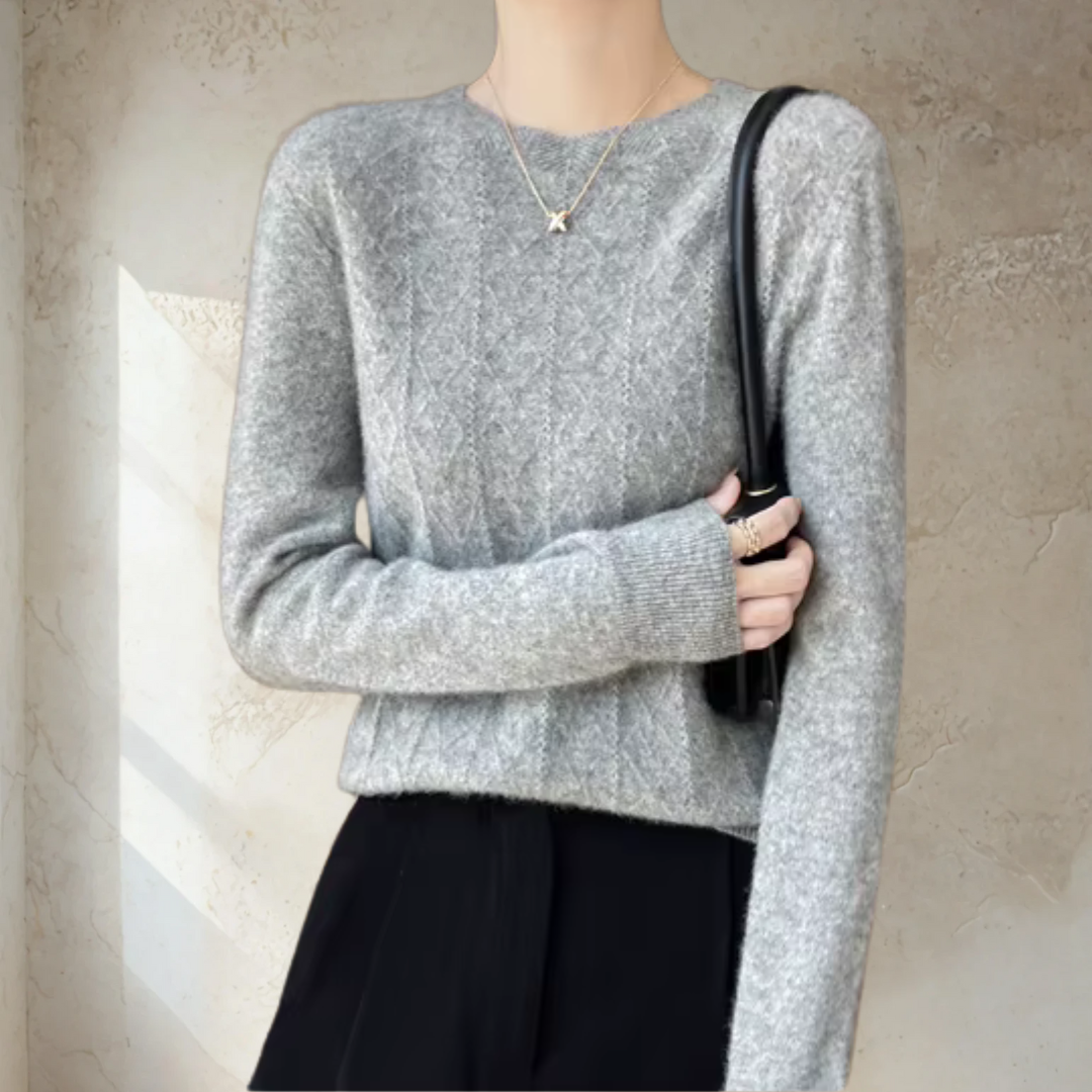 Chic Textured Knit Sweater