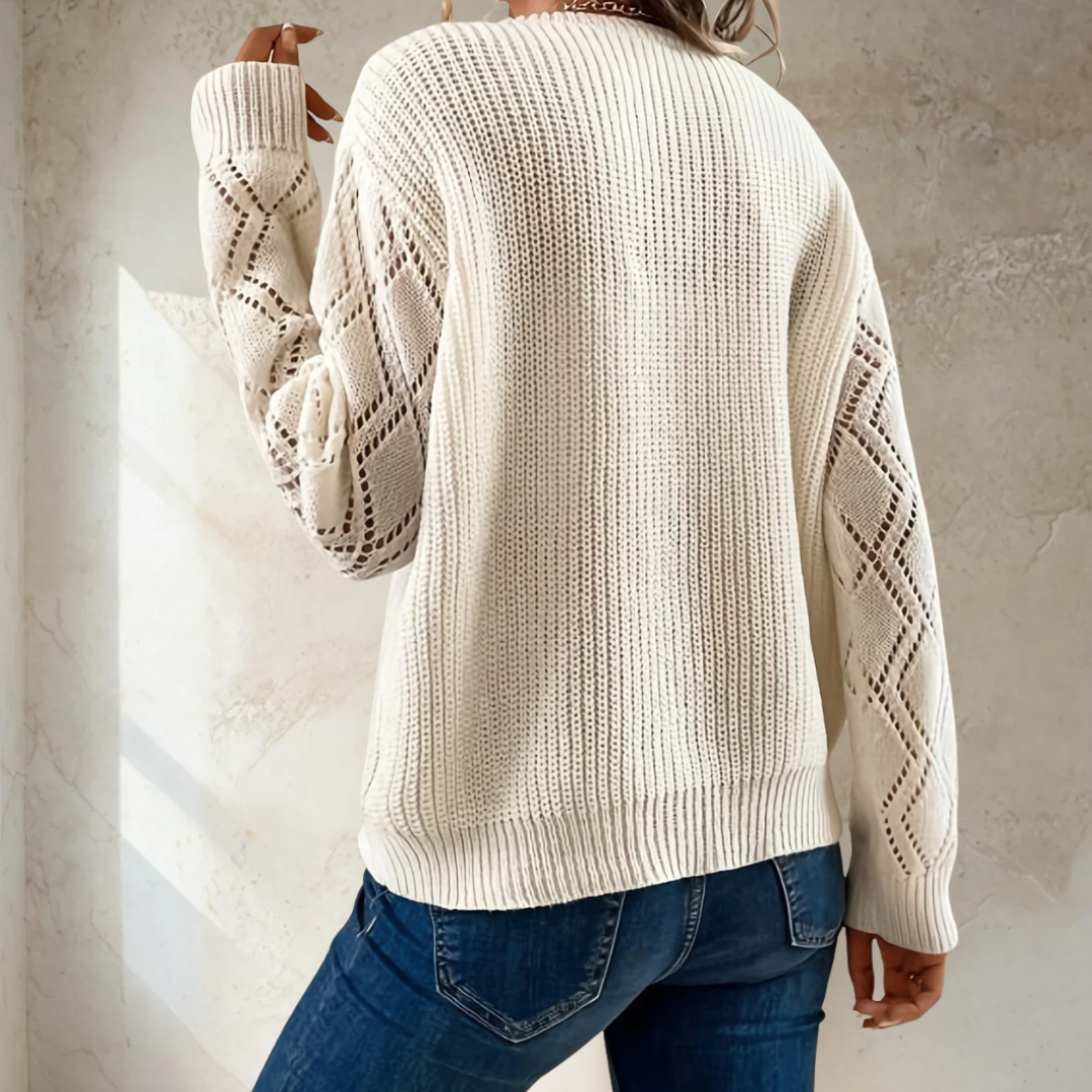 Knitted V-Neck Sweater