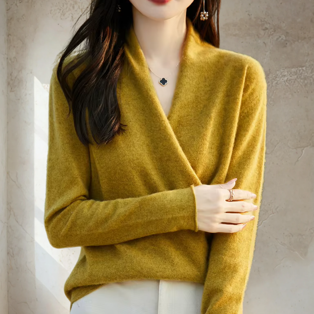 Elegant Wrap Sweater