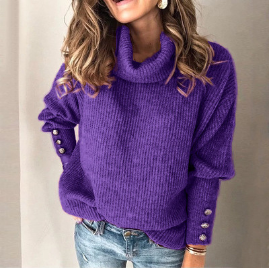 Oversized turtleneck sweatshirt