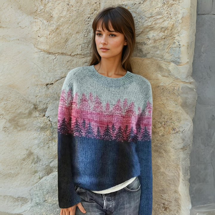 Retro Chic Knit Sweater