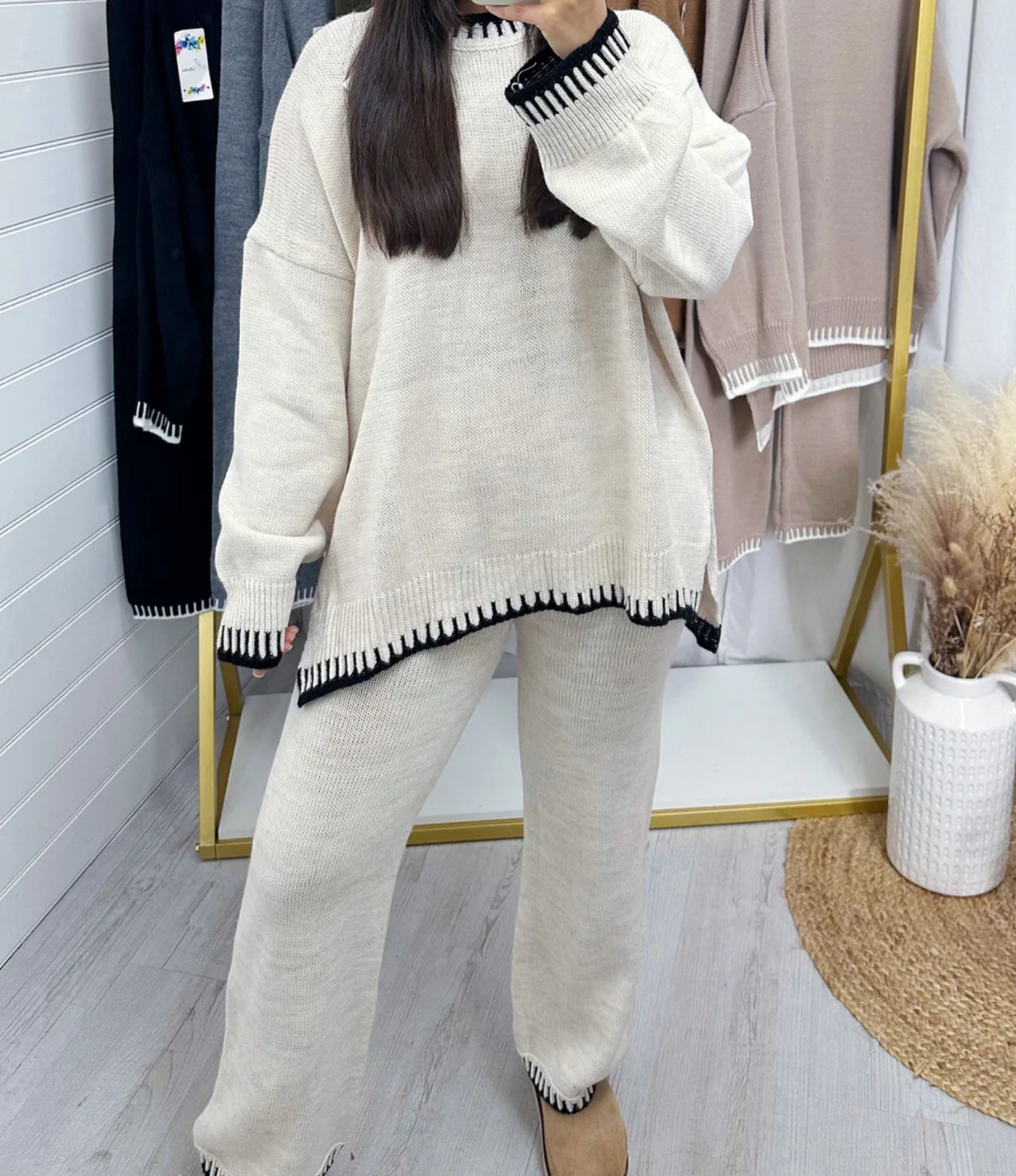 Trendy Chunky Knit Set