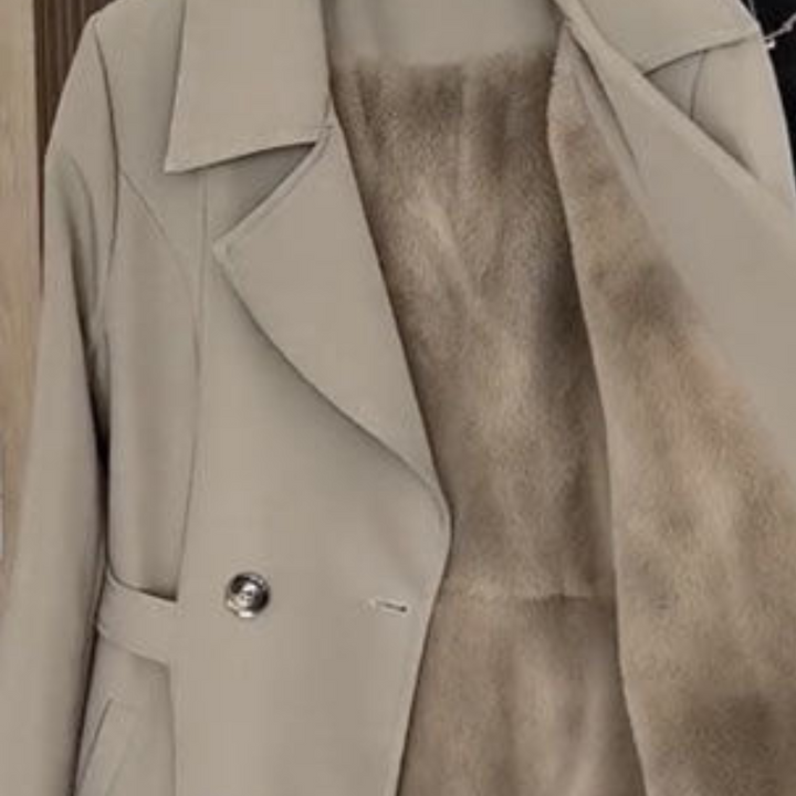 Trench coat with soft inside