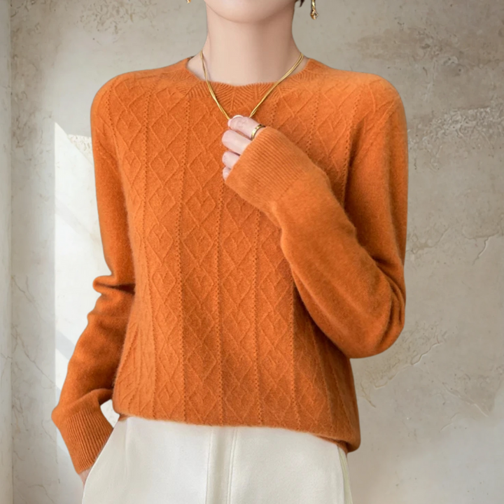 Chic Textured Knit Sweater