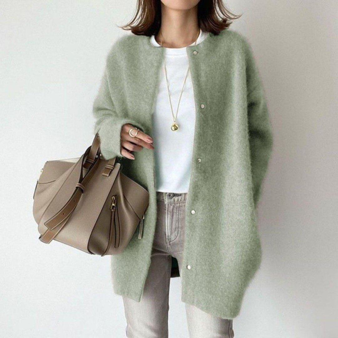 Elegant Cashmere Feel Cardigan