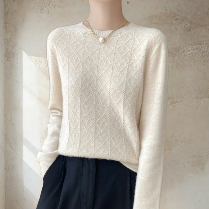 Chic Textured Knit Sweater