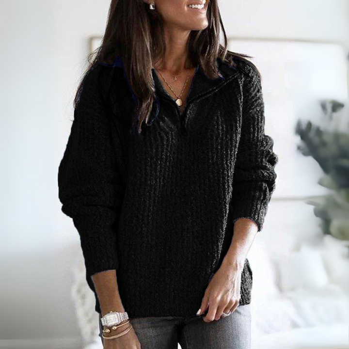 Elegant Half Zip Sweater