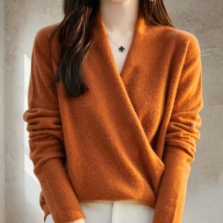 Elegant Wrap Sweater