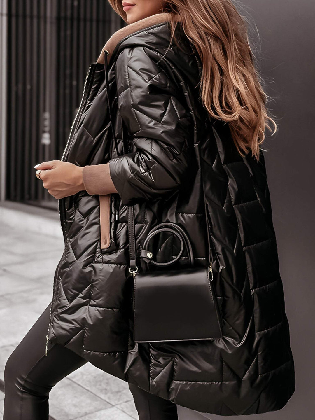 Glossy winter coat