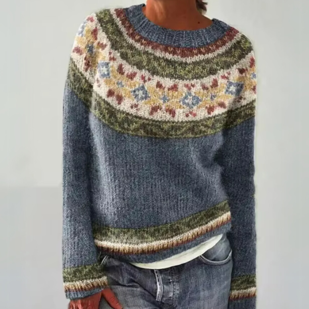 Retro Chic Knit Sweater