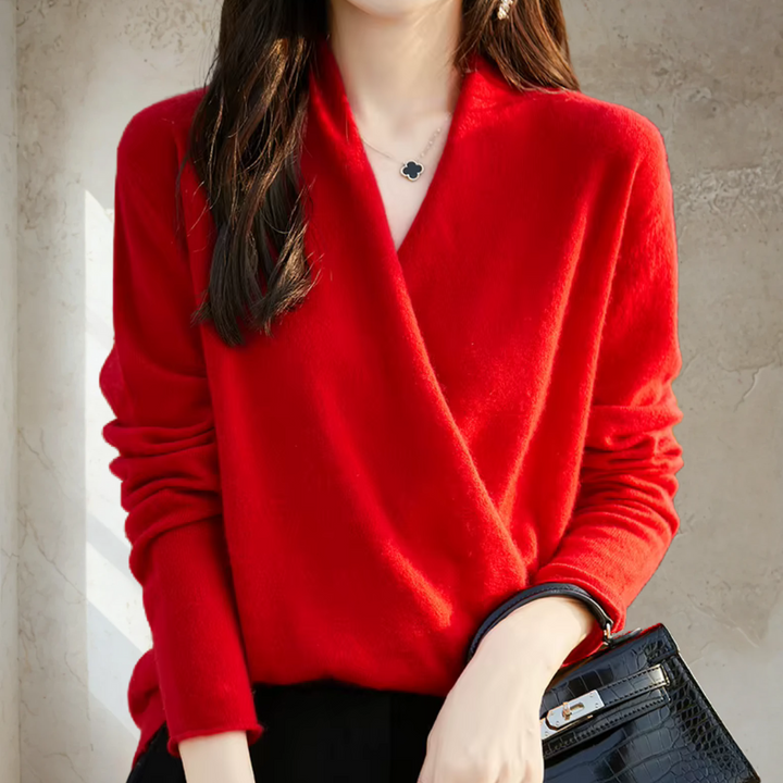 Elegant Wrap Sweater