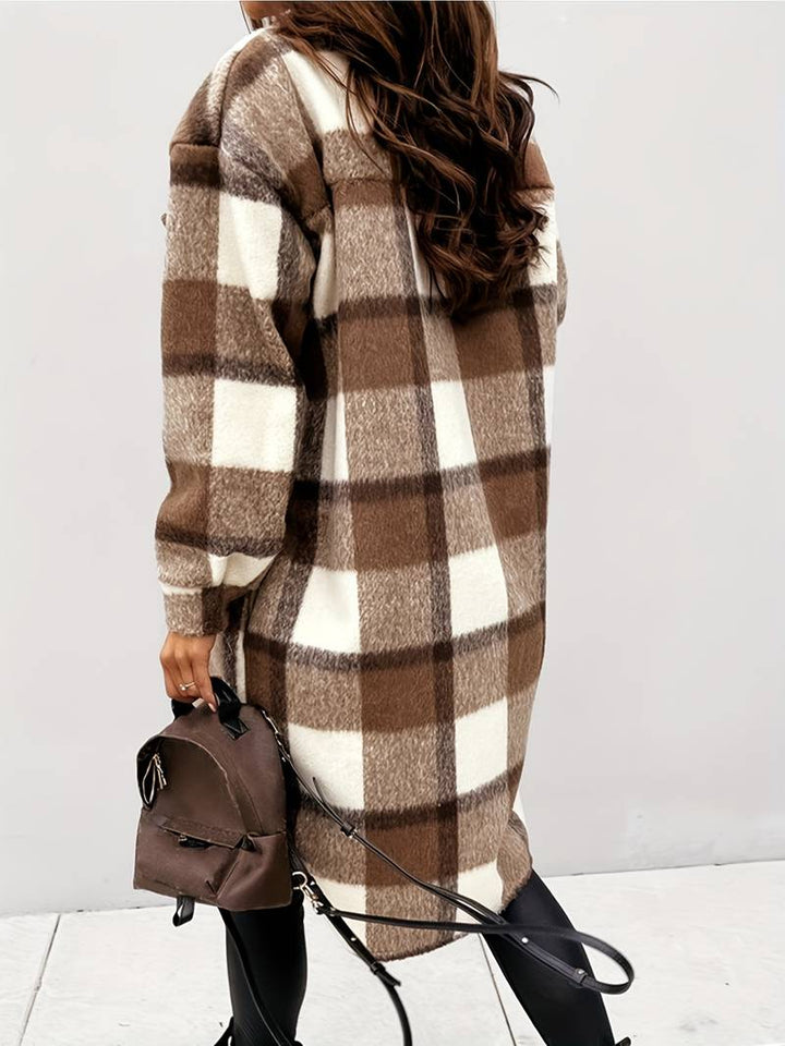 Elegant and Versatile Plaid Jacket
