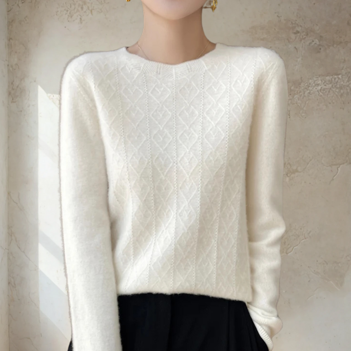 Chic Textured Knit Sweater
