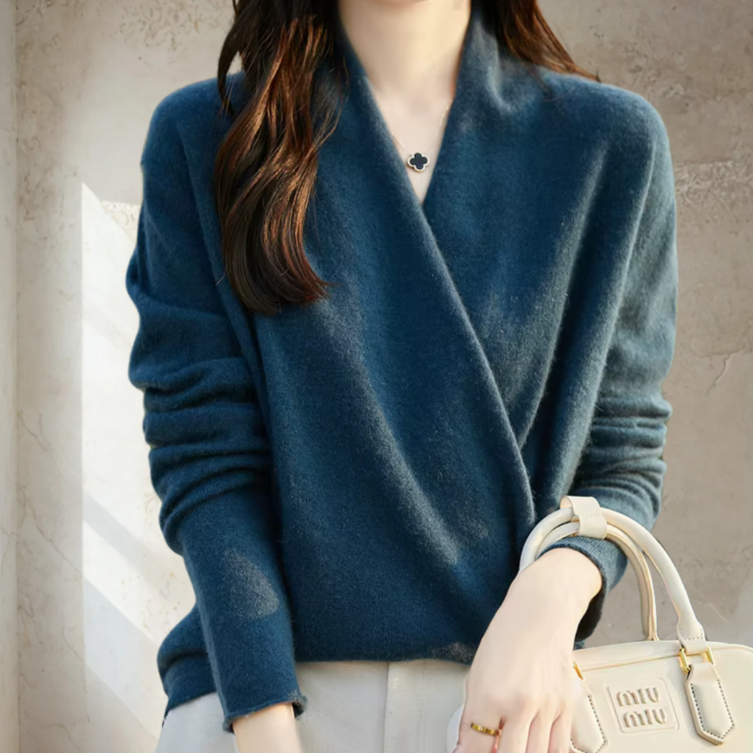 Elegant Wrap Sweater