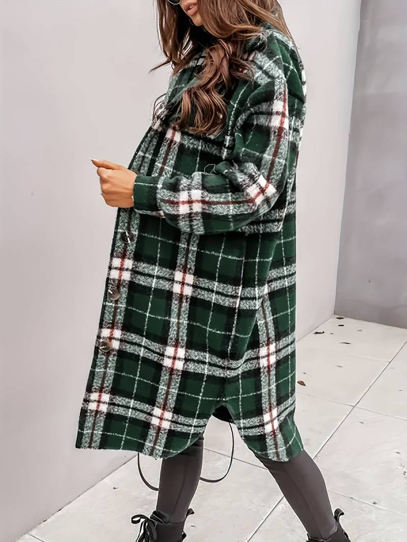 Elegant and Versatile Plaid Jacket