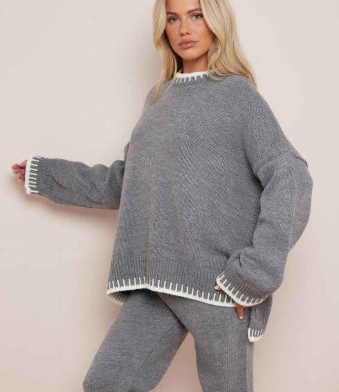 Trendy Chunky Knit Set