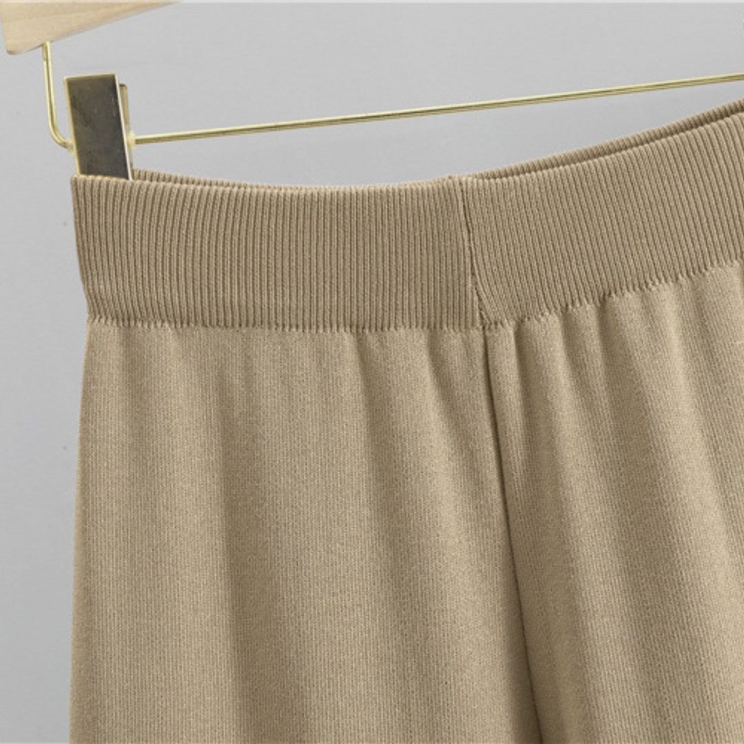Golden Detail Knit Set
